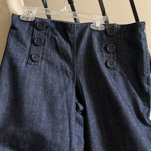 TORY BURCH Sz 30 Dark Blue Sailor Jeans